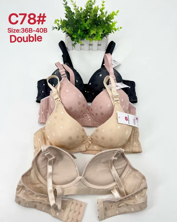 Wholesale Polka Dot Jacquard Bra B Cup (C78) - China lingerie manufacturer & supplier