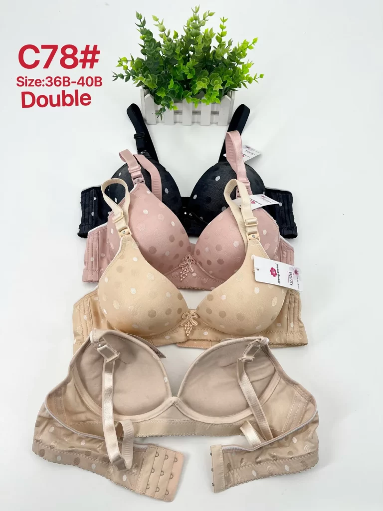 Wholesale Polka Dot Jacquard Bra B Cup (C78) - China lingerie manufacturer & supplier