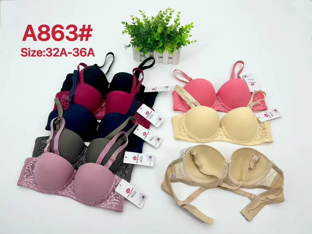 Wholesale Push-Up bra A cup model A863 from factory 206 - China lingerie manufacturer & supplier
