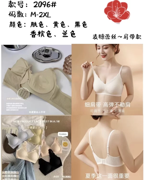 Wholesale Seamless bra model 2096 无痕三排扣 from factory 316 - China lingerie manufacturer & supplier