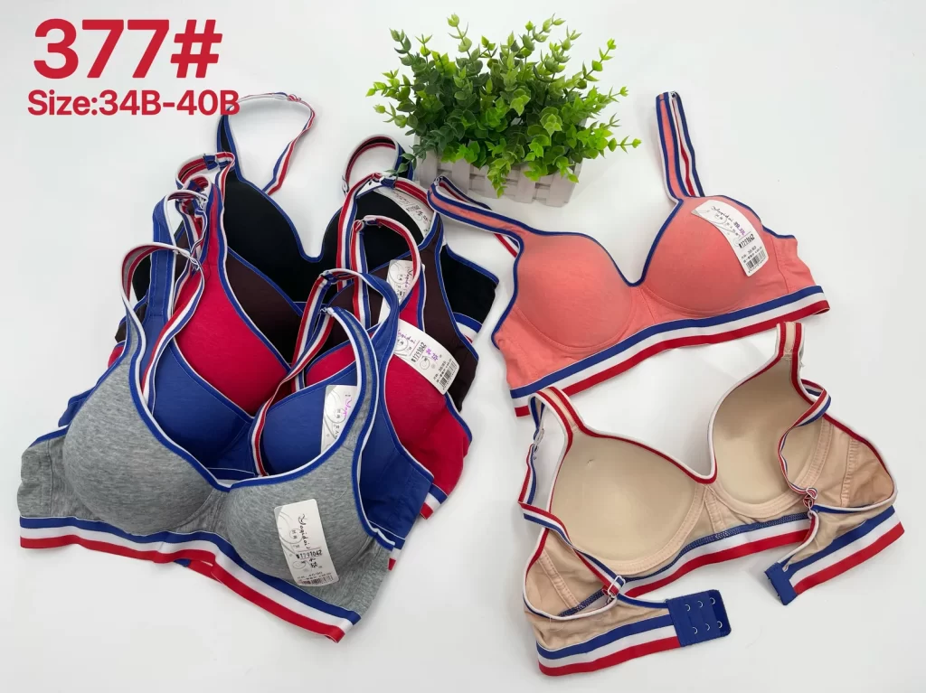 Wholesale Sports bra B cup model 377 from factory 179 - China lingerie manufacturer & supplier